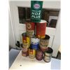 Image 1 : TEN OIL TINS - TEXACO, SHELL, MOBIL, ETC.