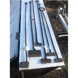 SIX BRANDING IRONS