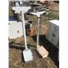 Image 1 : TWO VINTAGE STAND UP SCALES - GURNEY AND DETECTOR