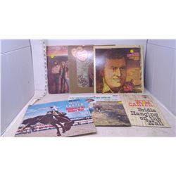 6 Vinyl Records (Wilf Carter, Don Gibson, The Charlie Daniels Band)