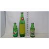 Image 1 : 7-Up and Pure Spring Green Glass Bottles UNIQUE (with caps)