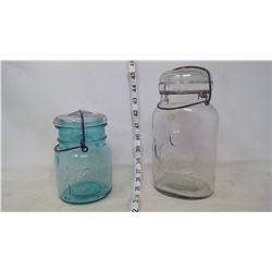 Blue "Ball Ideal" Jar and King Mason Jar