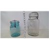 Image 1 : Blue "Ball Ideal" Jar and King Mason Jar