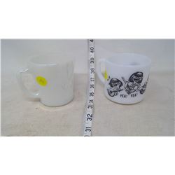 Fire King Iridescent Coffee Cup (RARE) and Beatles Mug