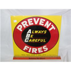 IMPERIAL TOBACCO TIN SIGN 17 X 15"