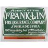 Image 2 : FRANKLIN INSURANCE PORCELAIN SIGN 14 X 20"