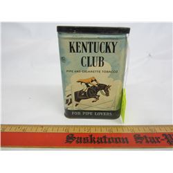 KENTUCKY CLUB TOBACCO POCKET TIN