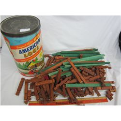 CONTAINER OF AMERICAN TOY LOGS