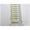 Image 2 : EIGHT 1973 ONE DOLLAR BILLS W/ SEQUENTIAL SERIAL NUMBERS