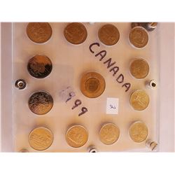 Canada 1999 Quarter Set-Each Quarter is Different Month
