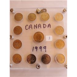 Canada 1999 Quarter Set-Each Quarter is Different Month