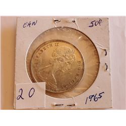 1965 80% Silver Half Dollar - Cdn