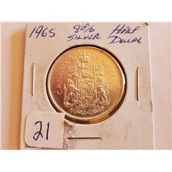 1965 80% Silver Half Dollar - Cdn