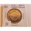 Image 1 : 1955 80% Silver Half Dollar - Cdn