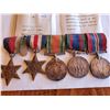 Image 2 : WW2 5 Medal Bar - Includes Infor. On Medals - 3 are 80% Silver