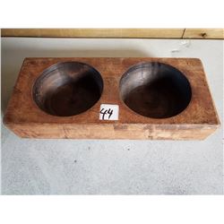 WOODEN MEXICAN CHEESE MOLD - 2 HOLE, 4" HOLES - GREAT CRAFTER'S ITEM CHECK PINTEREST!