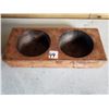 Image 1 : WOODEN MEXICAN CHEESE MOLD - 2 HOLE, 4" HOLES - GREAT CRAFTER'S ITEM CHECK PINTEREST!