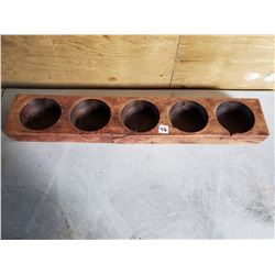 WOODEN MEXICAN CHEESE MOLD - 5 HOLE, 4" HOLES (Great Crafter's Item - Check Pinterest!)