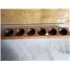 Image 1 : WOODEN MEXICAN CHEESE MOLD - 6 HOLE, 4" HOLES (Great Crafter's Item - Check Pinterest!)