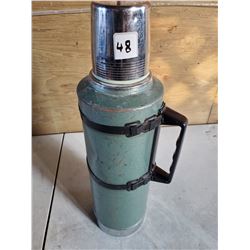 STANLEY ALADDIN VINTAGE 2 QUART THERMOS, COMPLETE, WORKS GREAT