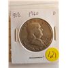 Image 1 : U.S. 1960D Franklin Half Dollar - 90% Silver