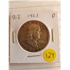 Image 1 : U.S. 1963D Franklin Half Dollar - 90% Silver