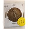 Image 1 : U.S. 1934S Walking Liberty Half Dollar - 90% Silver