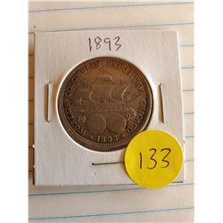 U.S.  1893 Barber Half Dollar - Chicago World Expo - 90% Silver