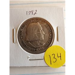 U.S. 1892 Barber Half Dollar - Chicago World Expo - 90% Silver