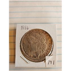 U.S. 1886 Morgan Silver Dollar - 90%