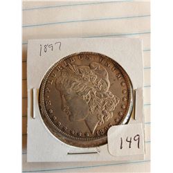 U.S. 1897 Morgan Silver Dollar - 90%