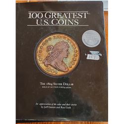 100 Greatest U.S. Coins Hard Cover Book - 120 Pages