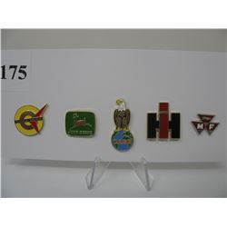 LAPEL PINS - FARM MACHINERY - LOT of 5