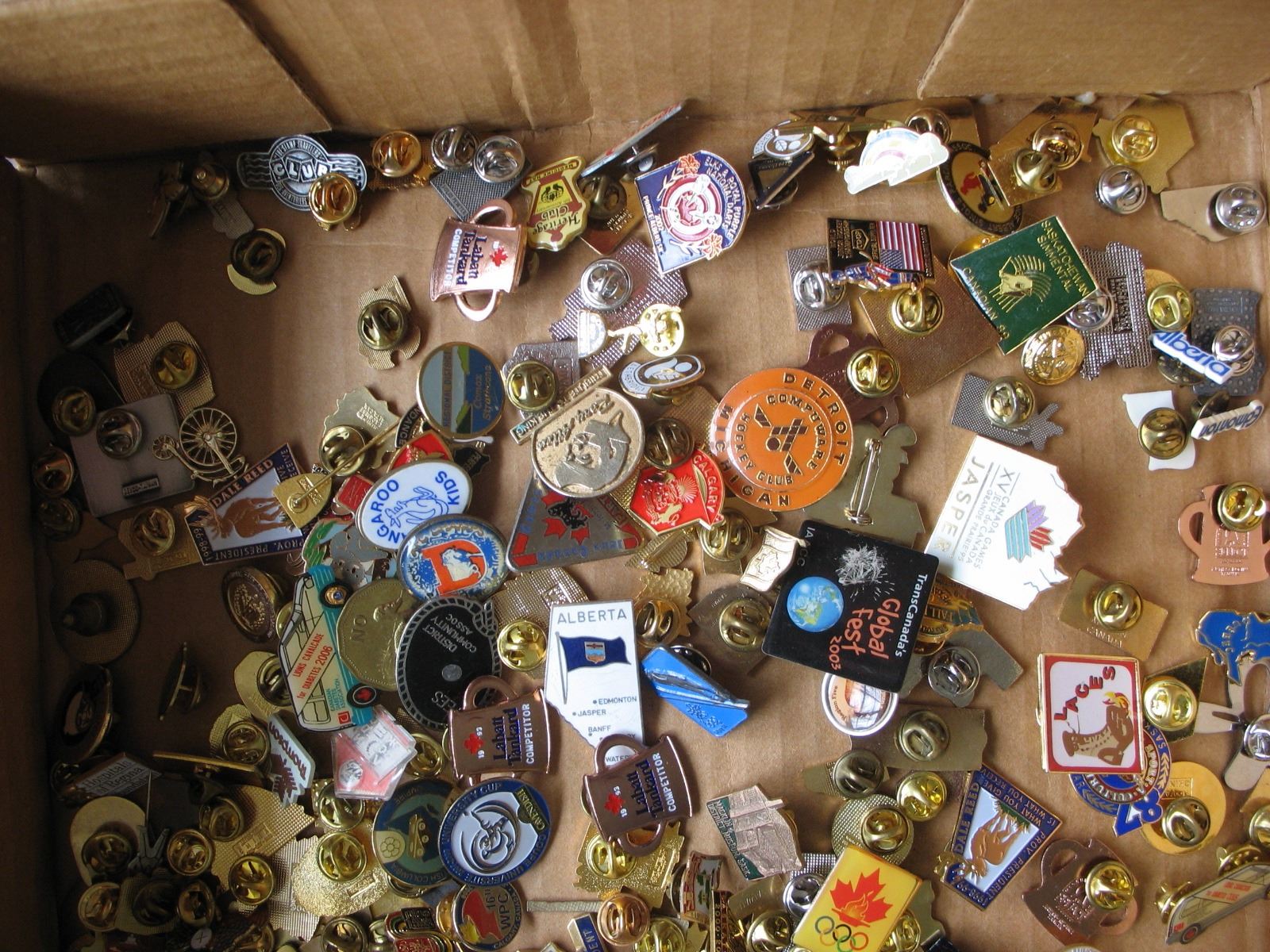 LAPEL / HAT PINS LOT of 300 Plus Various Topics Schmalz Auctions