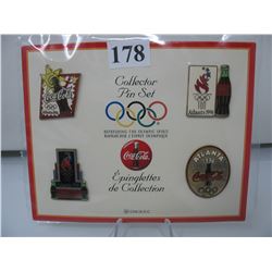 1996 ATLANTA OLYMPICS - COCA COLA PINS - Set of 4