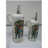 Image 3 : PAIR OF GERMAN DECORATIVE WINE BOTTLES