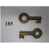 Image 1 : PAIR OF CPR RAILWAY LOCK KEYS