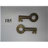 Image 2 : PAIR OF CPR RAILWAY LOCK KEYS