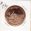 Image 1 : 1 OUNCE .999 FINE COPPER - MOOSE - 1OZ COPPER COIN - MOOSE