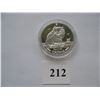 Image 1 : 1995  ISLE of MAN  1 TROY OUNCE  .999 SILVER CROWN - CAT COIN