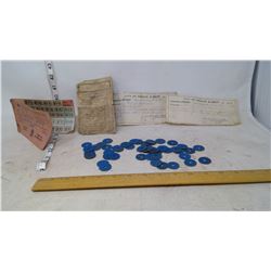 Food Rations and Receipts 1945
