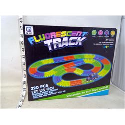 Fluorescent Racetrack with Car