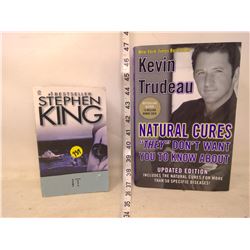 Stephen King It Book and Kevin Trudeau Book