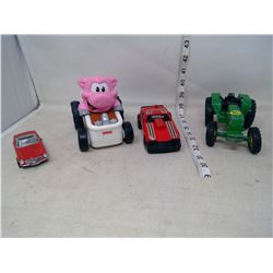 Tractor and Cars
