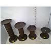 Image 4 : 4 Large Candle Holders/Stands