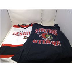 Ottawa Senators Jersey #11 Alfredsson XL and Ottawa Senators T-Shirt XL