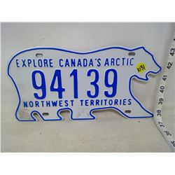 Northwest Territories License Plate