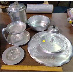 LOT OF TIN DISHES