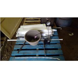 Desk Light, Plant Pot, Unassembled Drawers, etc.