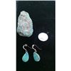 Image 4 : Turquoise Book, Stone, and Earrings